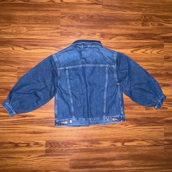 GAP x DÔEN Kids Oversized Icon Denim Jacket Girls L(10) - Picture 3 of 7